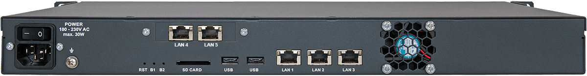 MAGIC DABMUX Plus Rear with Dual LAN